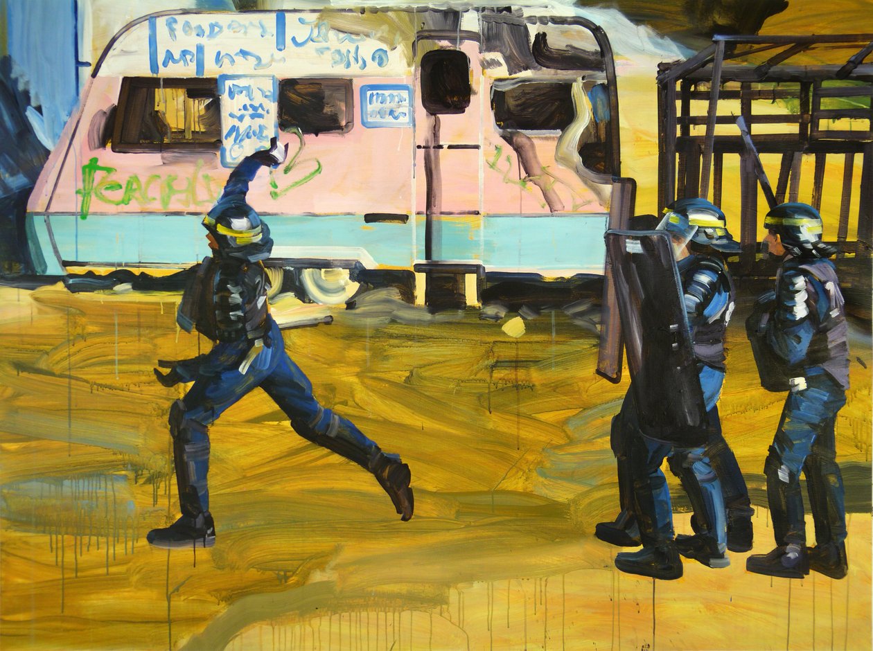 Le livre de la jungle, 2016 (acrylic on canvas) - Olivier Morel