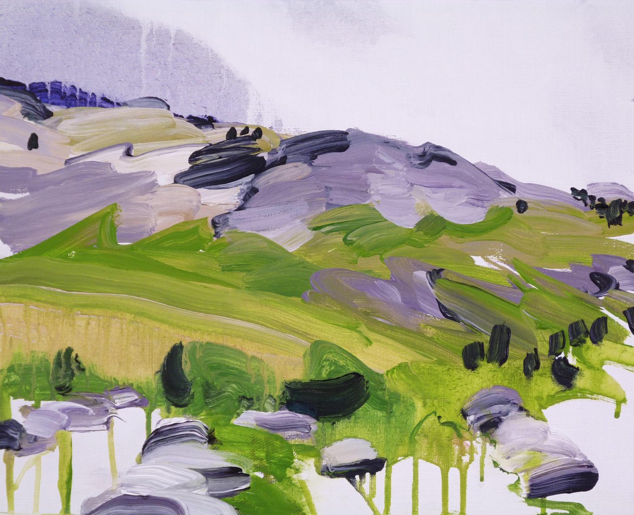 Loèche-les-Bains 14, 2012 (acrylique sur toile) - Olivier Morel