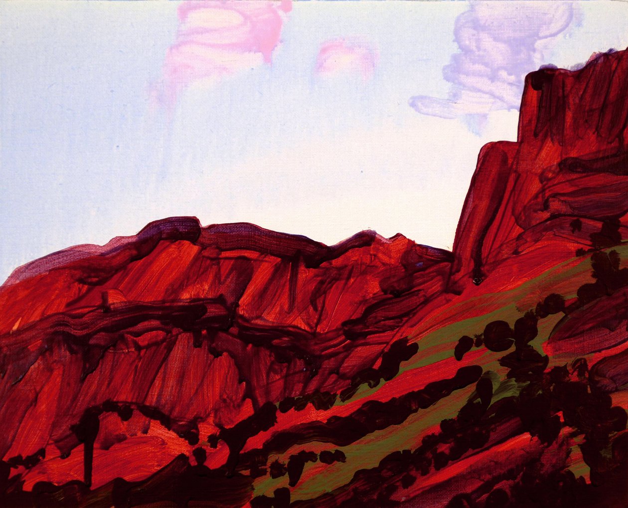 Loèche-les-Bains 16, 2012 (acrylique sur toile) - Olivier Morel
