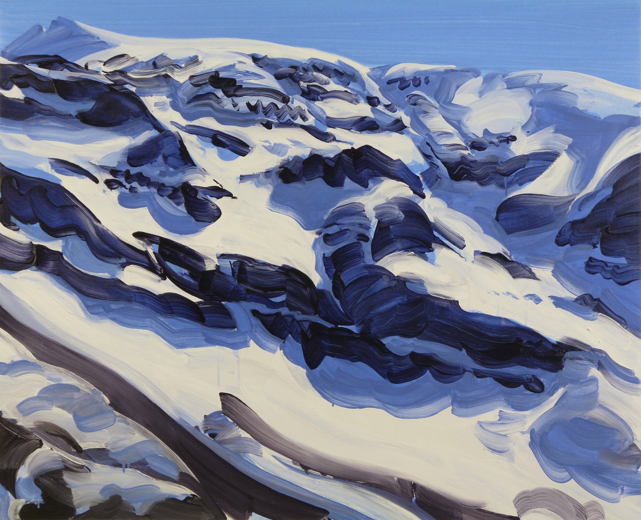 Loèche-les-Bains 31, 2014 (acrylique sur toile) - Olivier Morel