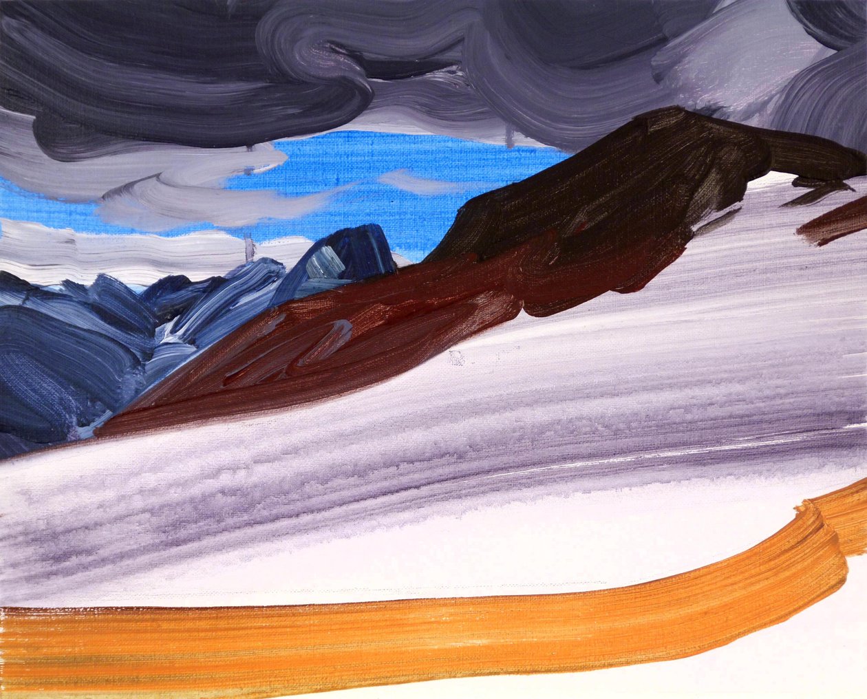 Loèche-les-Bains 5, 2012 (acrylique sur toile) - Olivier Morel