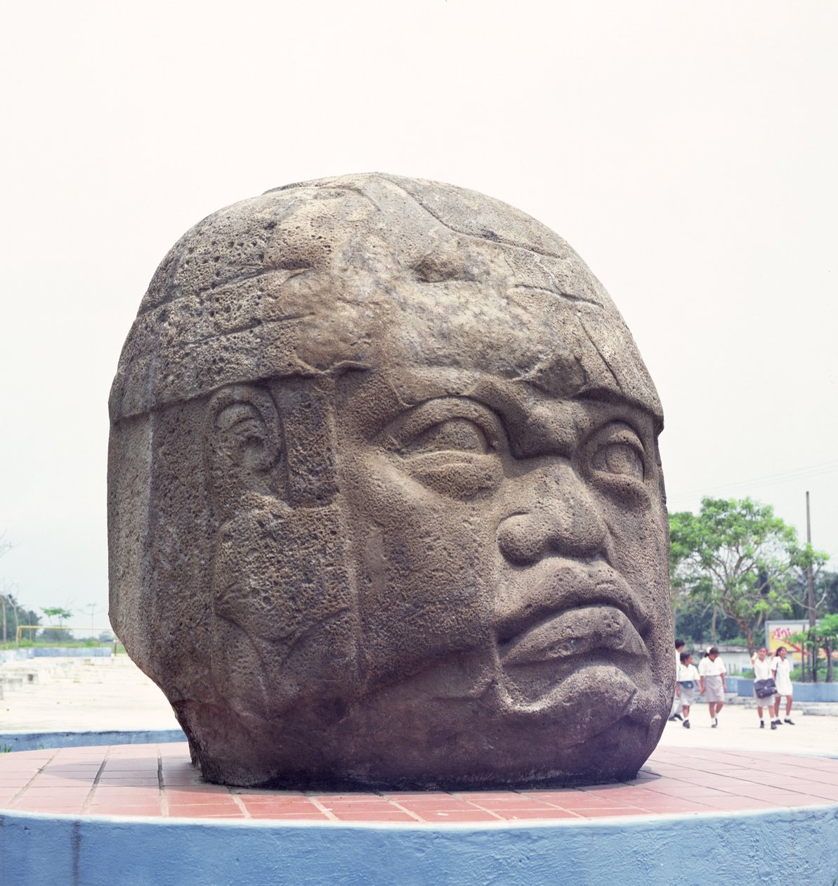 Tête colossale de San Lorenzo, Veracruz, Mexique, préclassique - Olmec