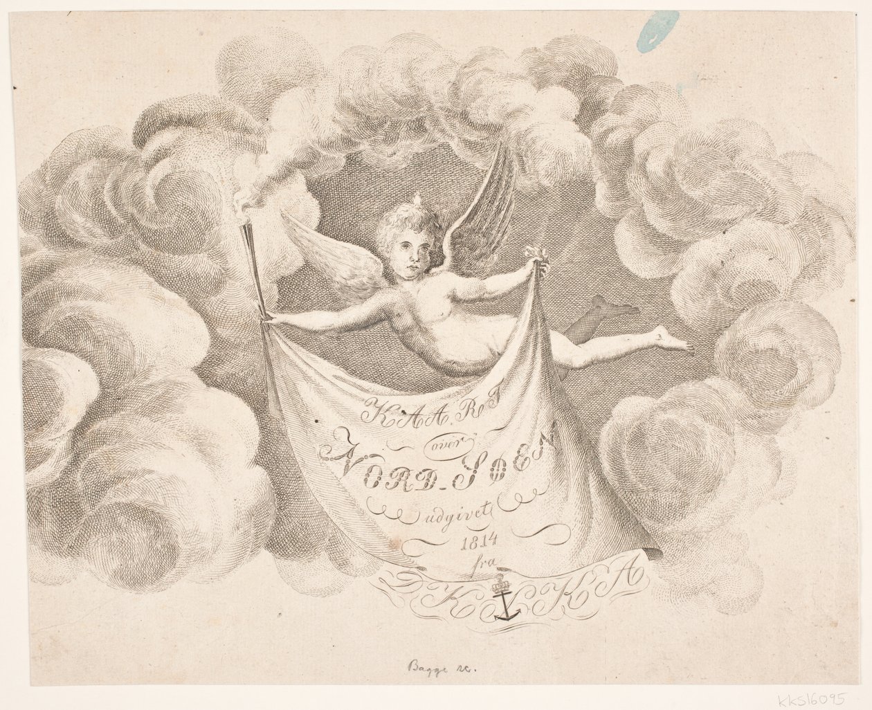 Extrait de la vignette de titre pour : "Carte de la mer du Nord..." - Oluf Olufsen Bagge
