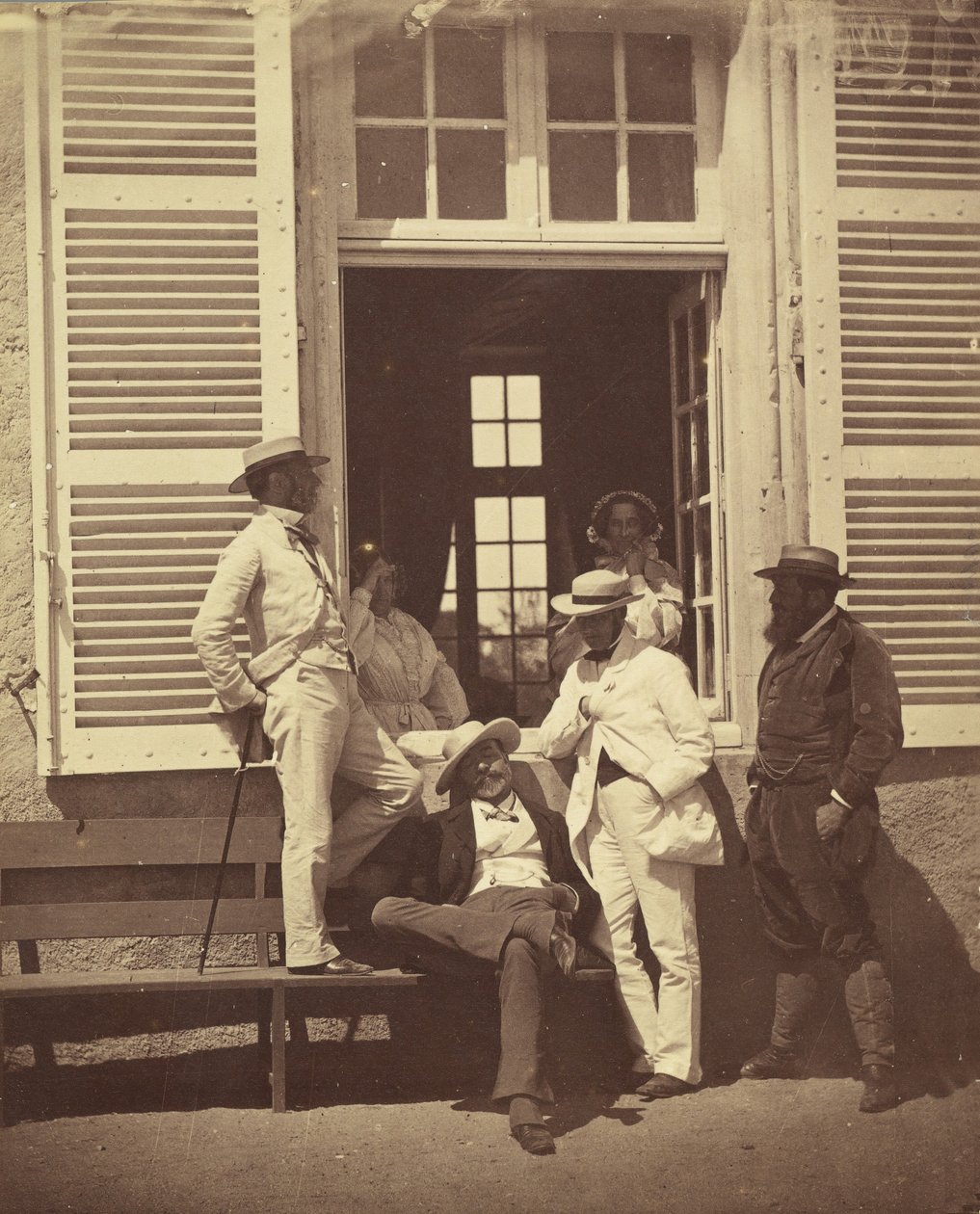 Quelques familiers de Louis Robert, vers 1860 - Olympe Aguado