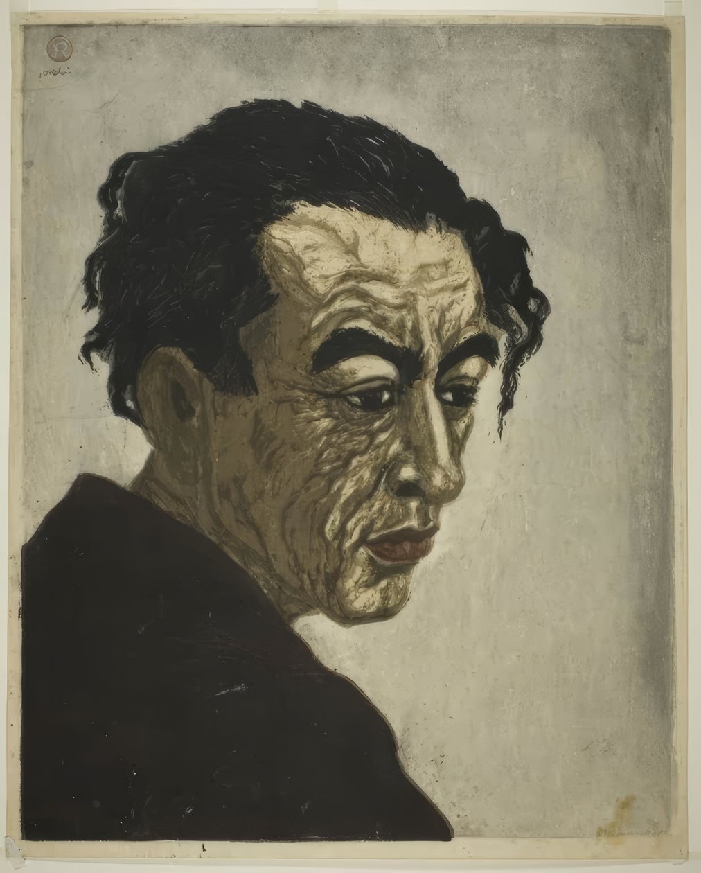 Portrait du poète Hagiwara Sakutaro (1886-1942), auteur de « L