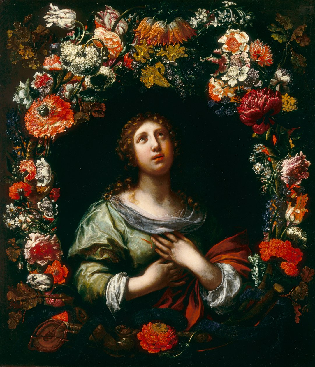 Sainte Agathe émergeant d