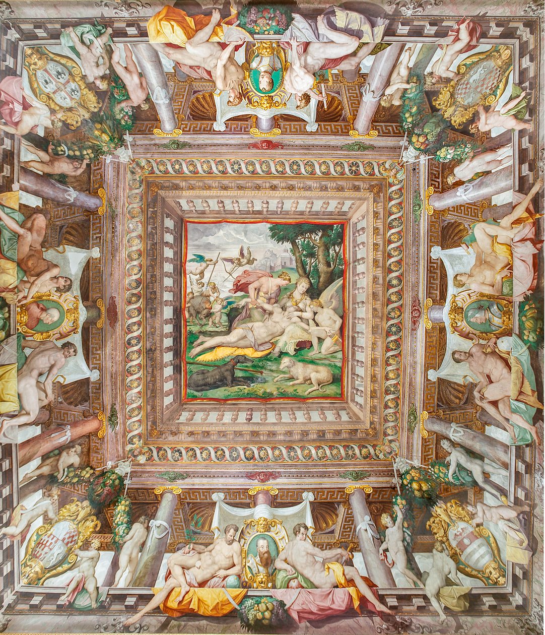 Vue du plafond de la Salle d