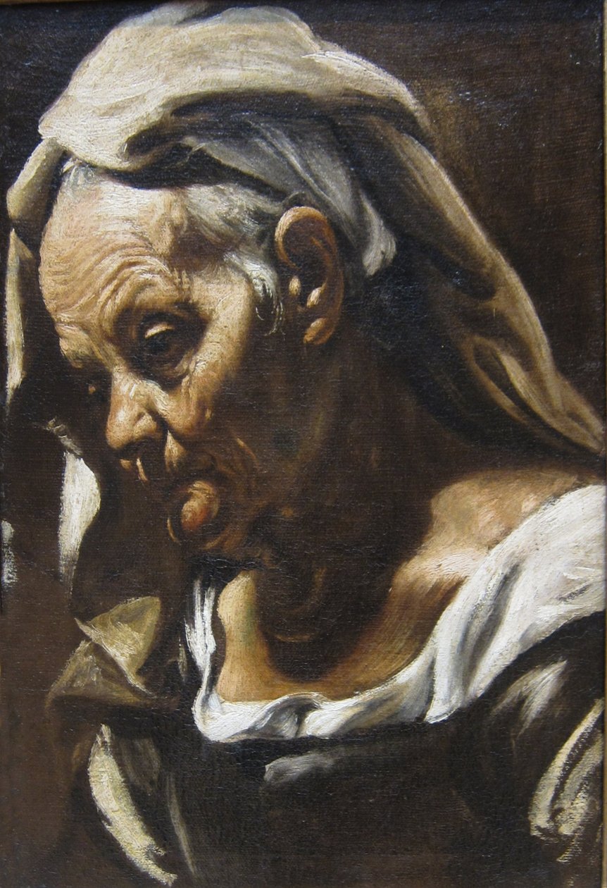 Tête de femme âgée - Orazio Borgianni
