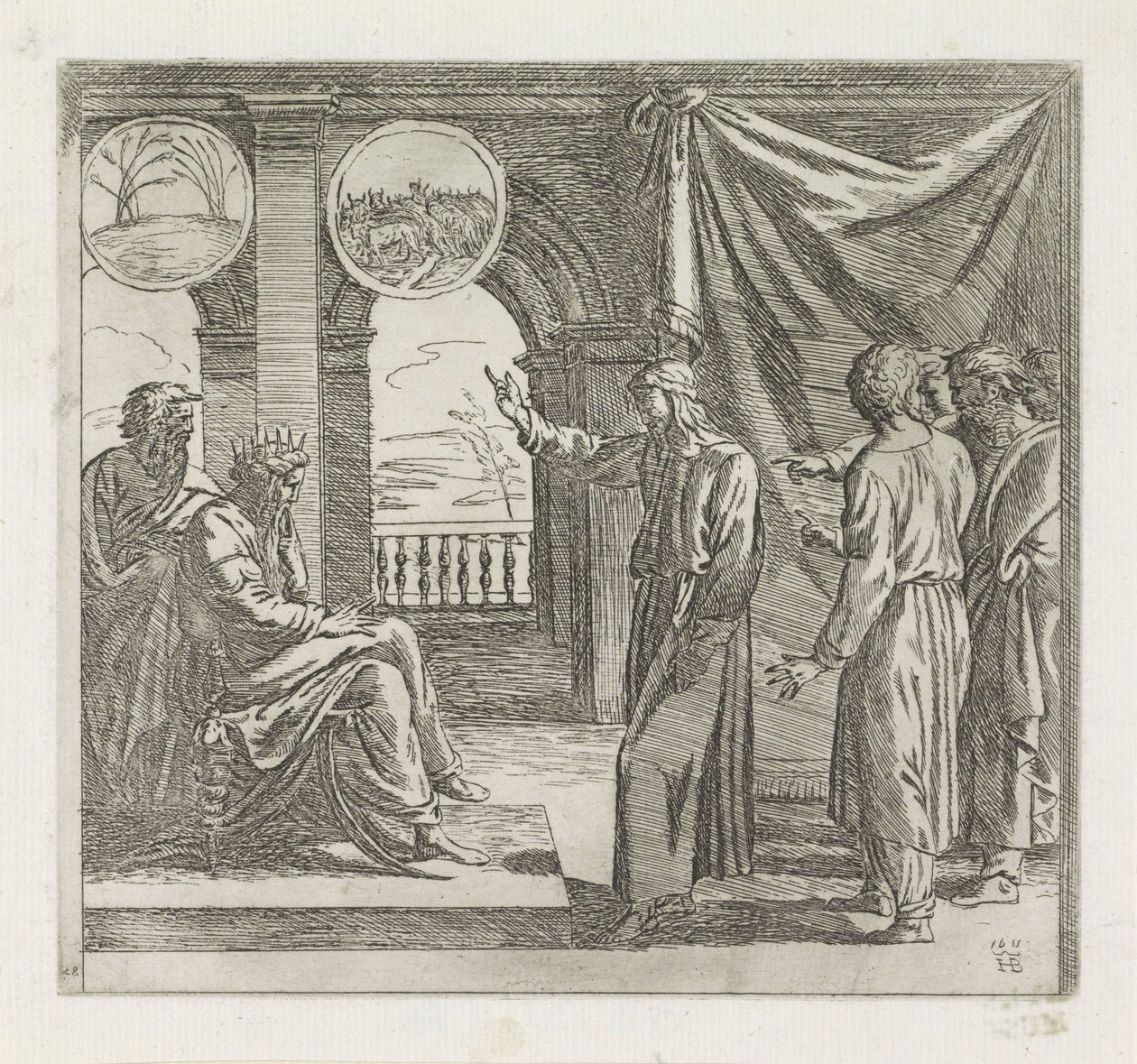Joseph interprète les rêves du pharaon - Orazio Borgianni