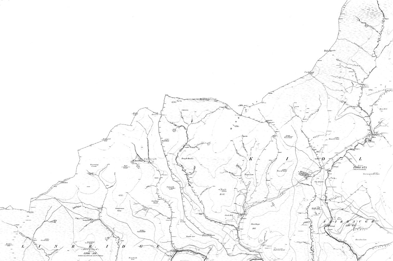 Carte du Northumberland - Ordnance Survey
