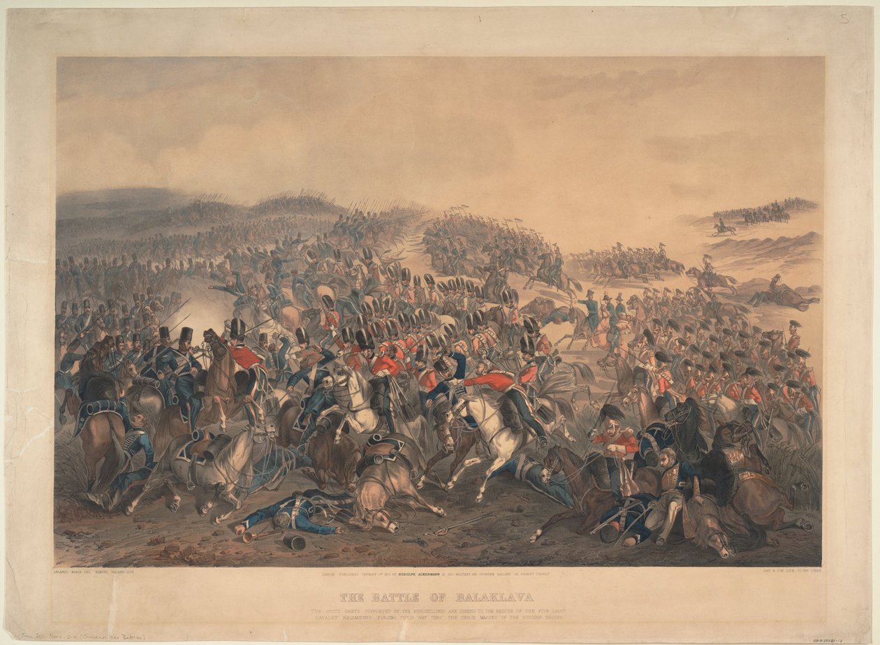 La bataille de Balaklava le 25 octobre 1854, 1855 - Orlando Norie
