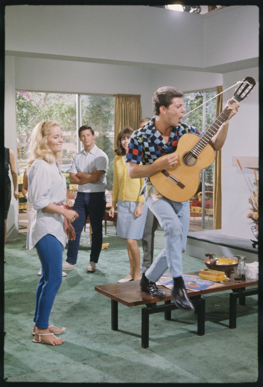 Frankie Avalon et Tuesday Weld sur le plateau de 