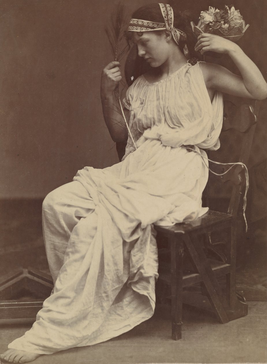 Flora contemplant la vanité, 1860 - Oscar Gustav Rejlander