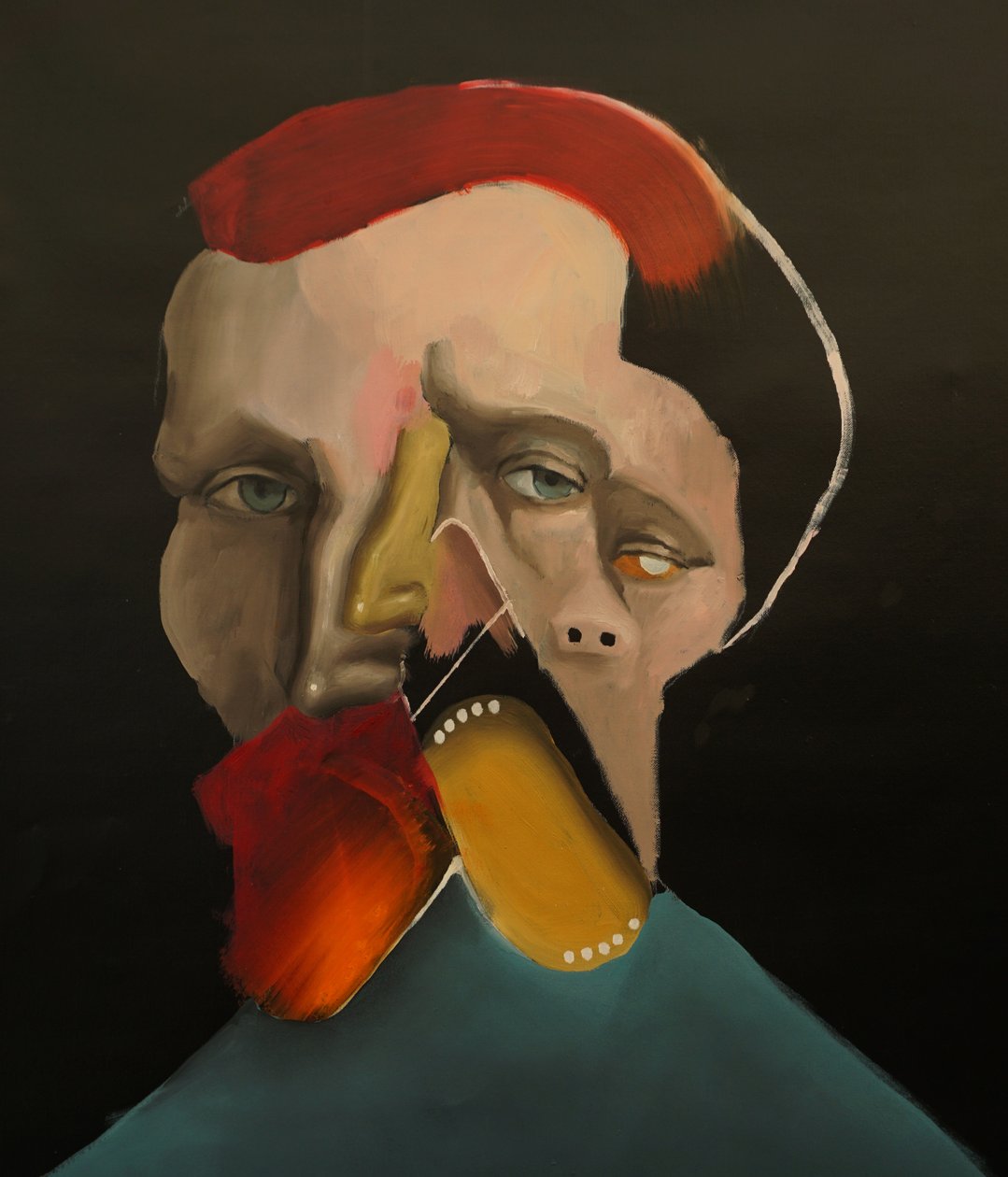 Un autre Vincent, 2022 (huile et acrylique sur toile) - Oscar Nin