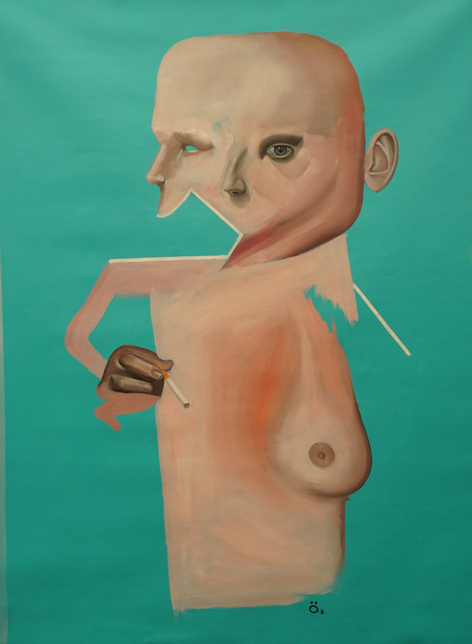 Funny Thing, 2022 (acrylique et huile sur toile) - Oscar Nin