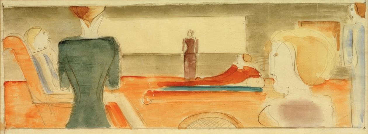 Intérieur avec six figures I - Oskar Schlemmer