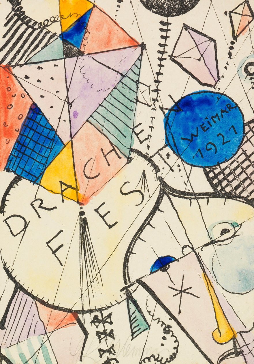 Le Festival du cerf-volant, Weimar, 1921 - Oskar Schlemmer
