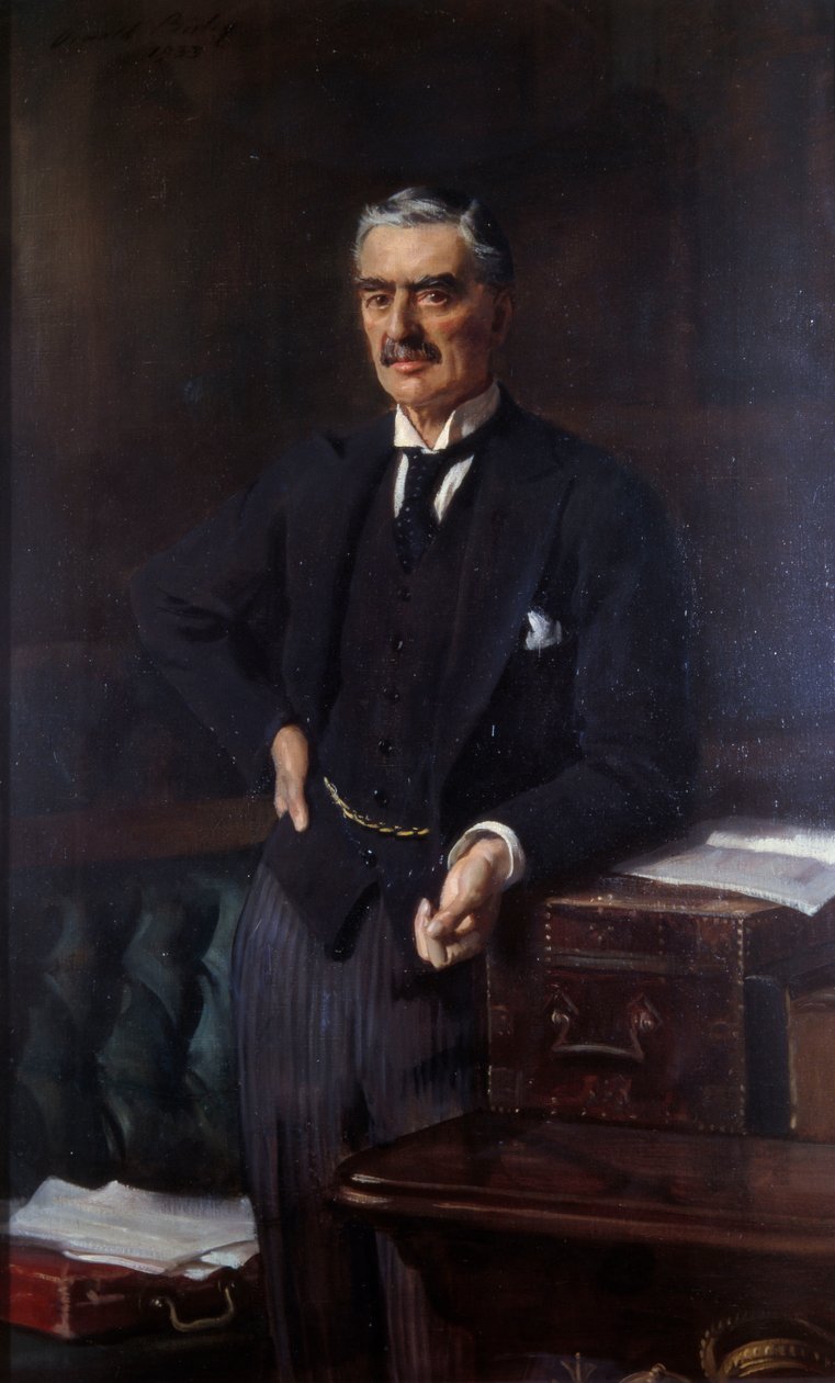 Portrait de Neville Chamberlain (1869-1940) - Oswald Hornby Joseph Birley