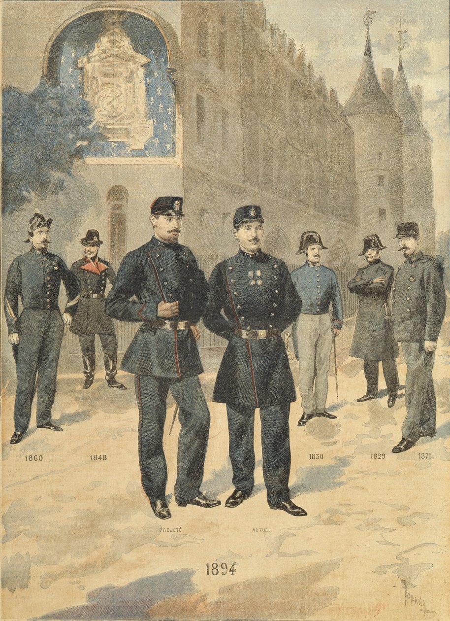 Le nouvel uniforme des Gardiens de la Paix, de Le Petit Journal, 8 octobre 1894 - Oswaldo Tofani