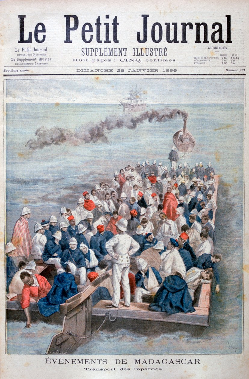 Événements à Madagascar : Le rapatriement des troupes françaises, 1896 - Oswaldo Tofani