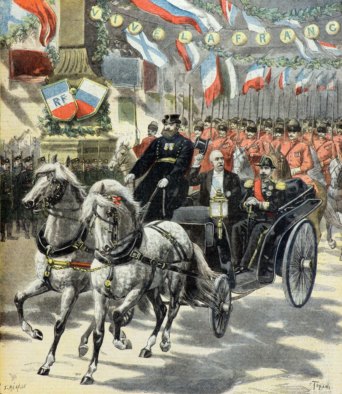 Visite officielle de Félix Faure à Saint-Pétersbourg pour célébrer l
