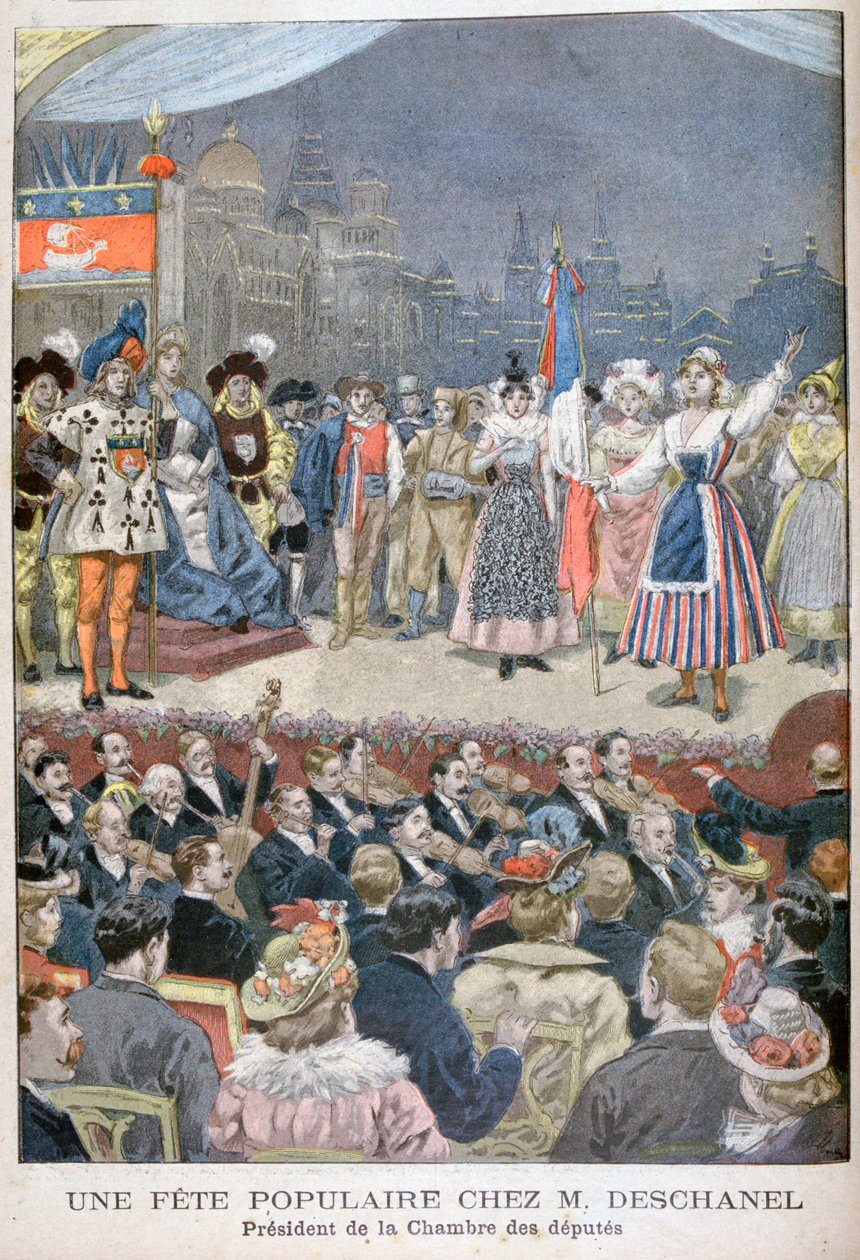 Fête populaire avec Paul Deschanel, Président de la France, 1900 - Oswaldo Tofani