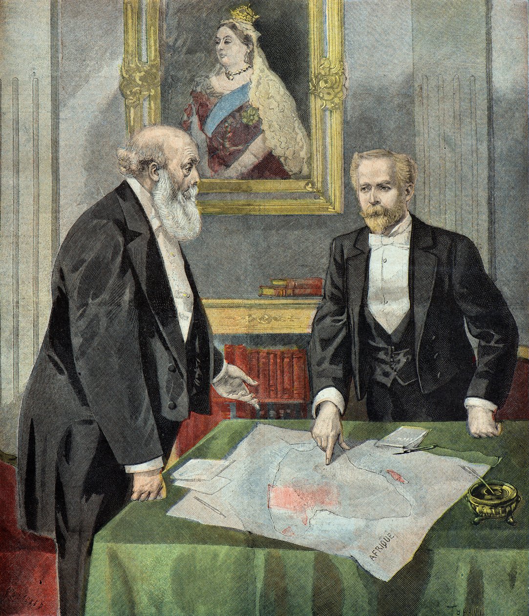 Lord Salisbury et Paul Cambon délimitent les zones d
