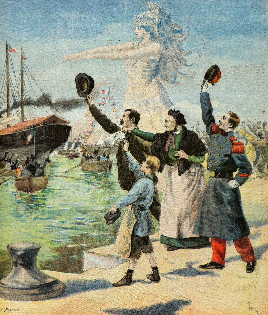 Le départ du corps expéditionnaire - Oswaldo Tofani