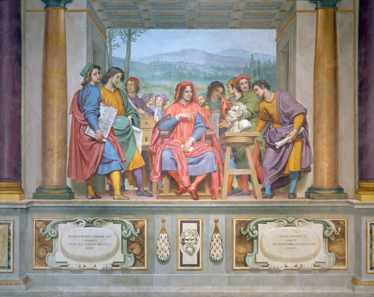 Lorenzo parmi les artistes - Ottavio Vannini