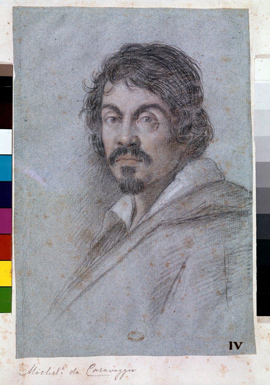 Portrait de Michelangelo Merisi da Caravaggio - Ottavio Mario Leoni