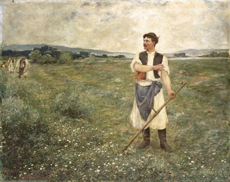 Homme avec une faux - Otto Baditz