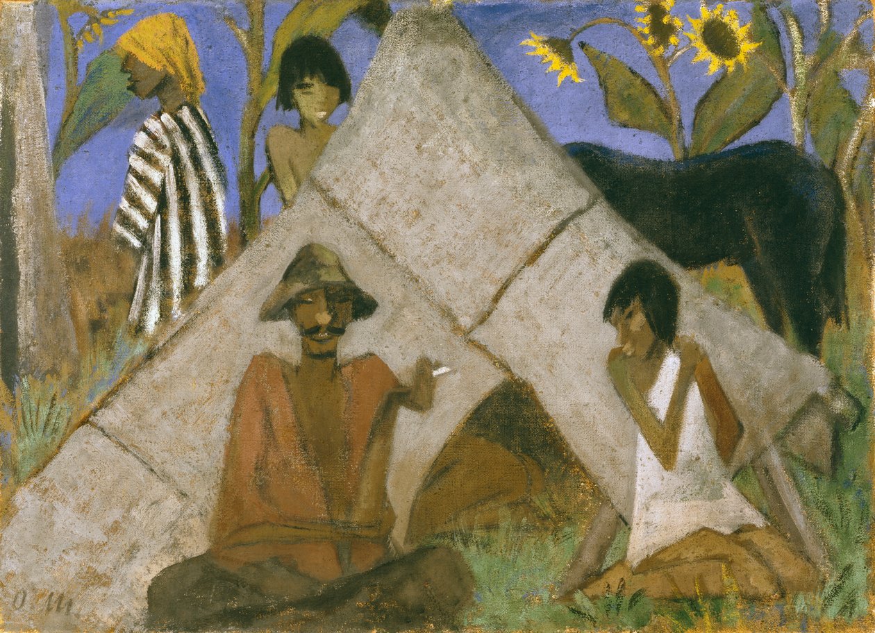 Campement de gitans, vers 1925 - Otto Mueller