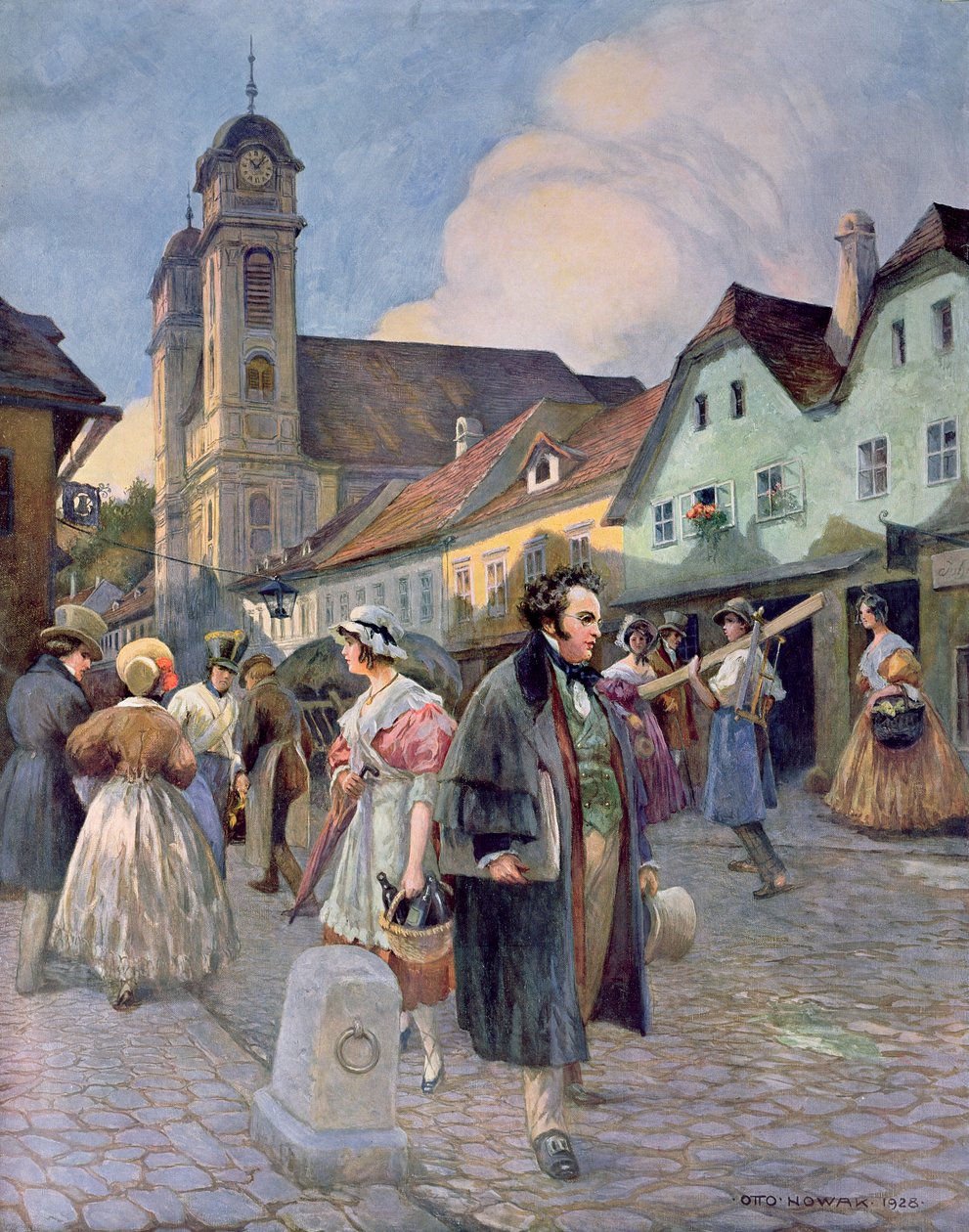 Franz Peter Schubert (1797-1828) à Liechtenthal, 1928 - Otto Robert Nowak
