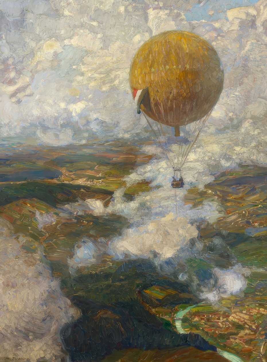 En montgolfière au-dessus des Vosges - Otto Antoine