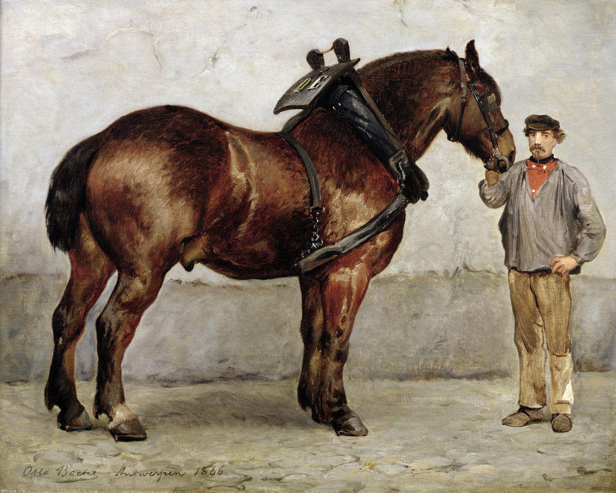 Le Cheval de travail, 1866 - Otto Bache
