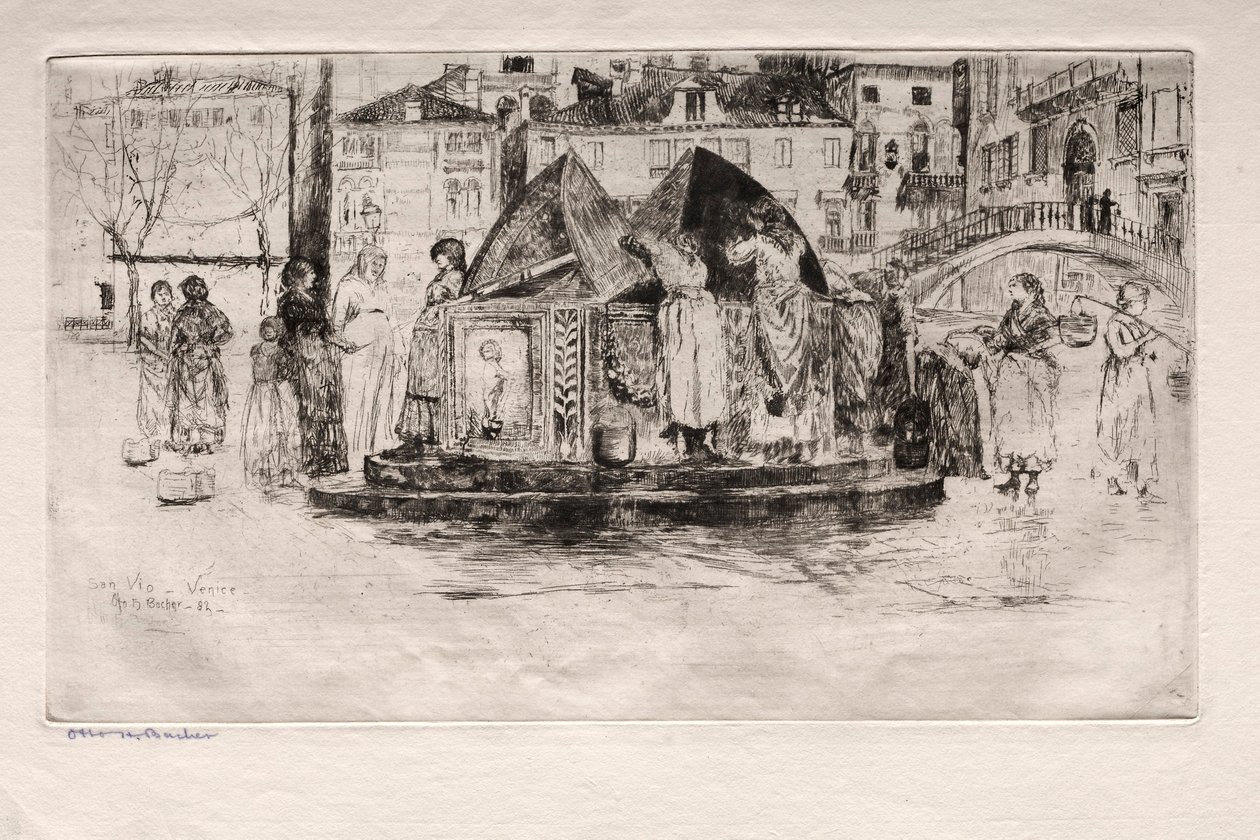 Eaux-fortes de Venise : Pozzo San Vio, 1882 - Otto H. Bacher