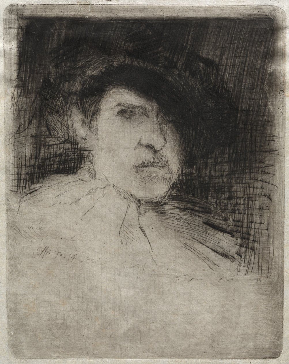 Autoportrait en costume, 1880 - Otto H. Bacher