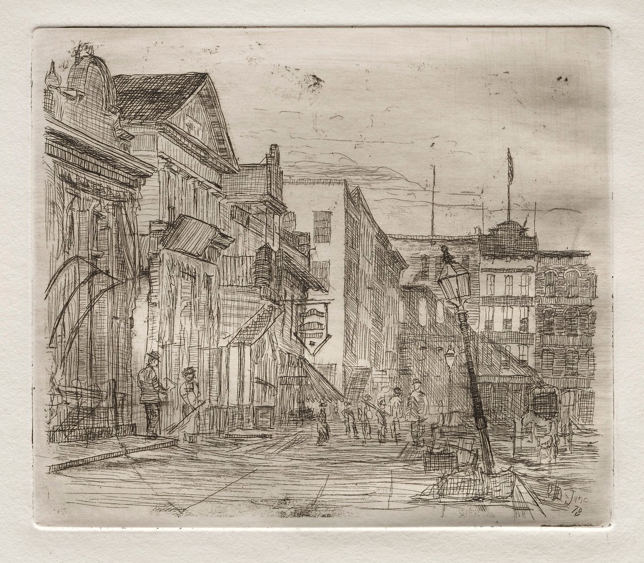 Coin sud-ouest, place publique, Cleveland, 1878 - Otto H. Bacher