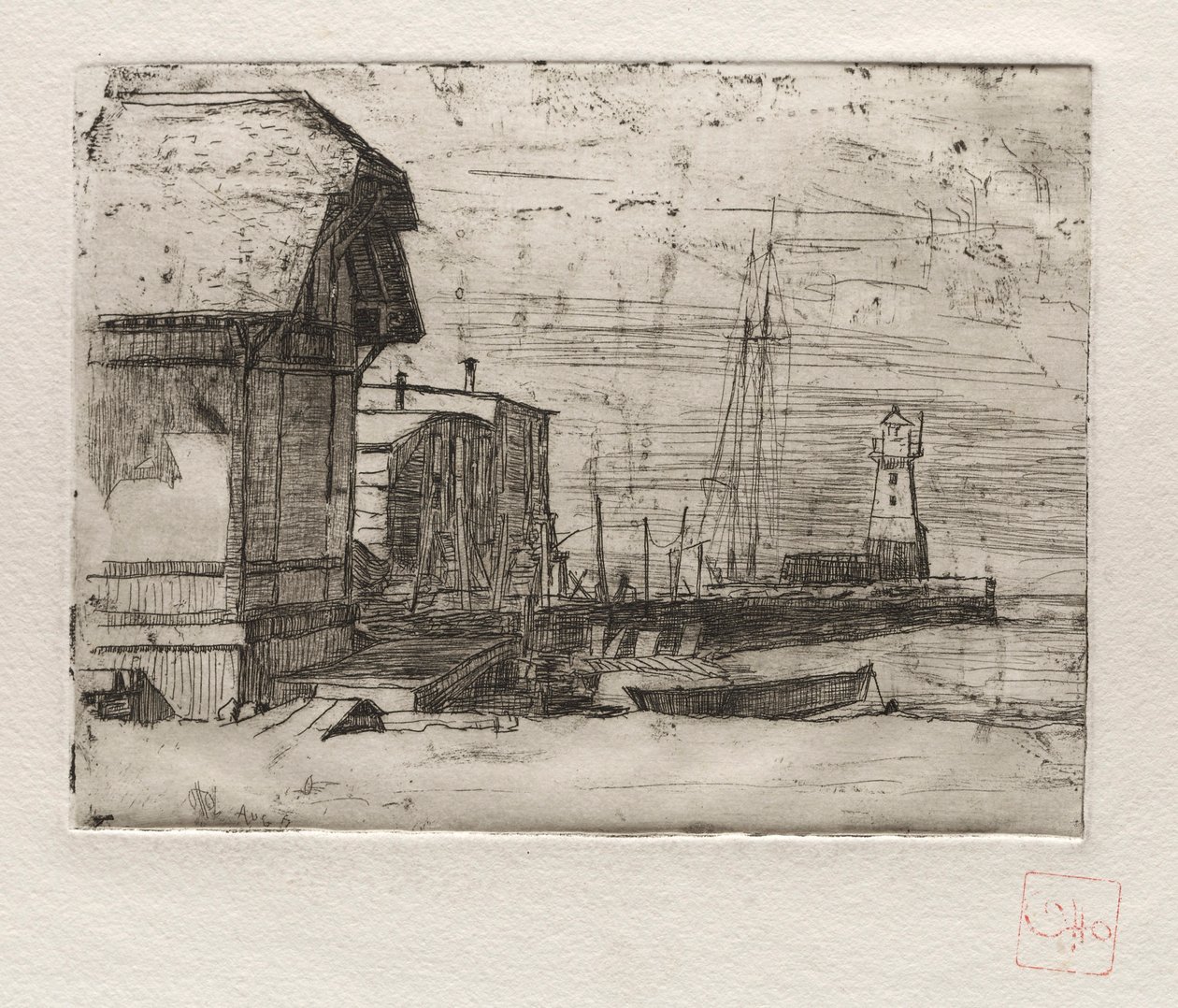 Jetée ouest 1878 - Otto H. Bacher