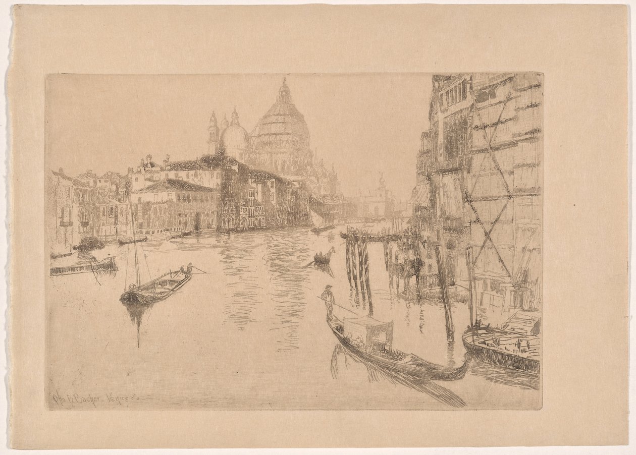 Entrée du Canal Grande - Otto Henry Bacher