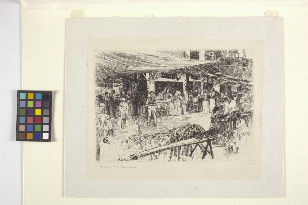Le marché, Florence - Otto Henry Bacher