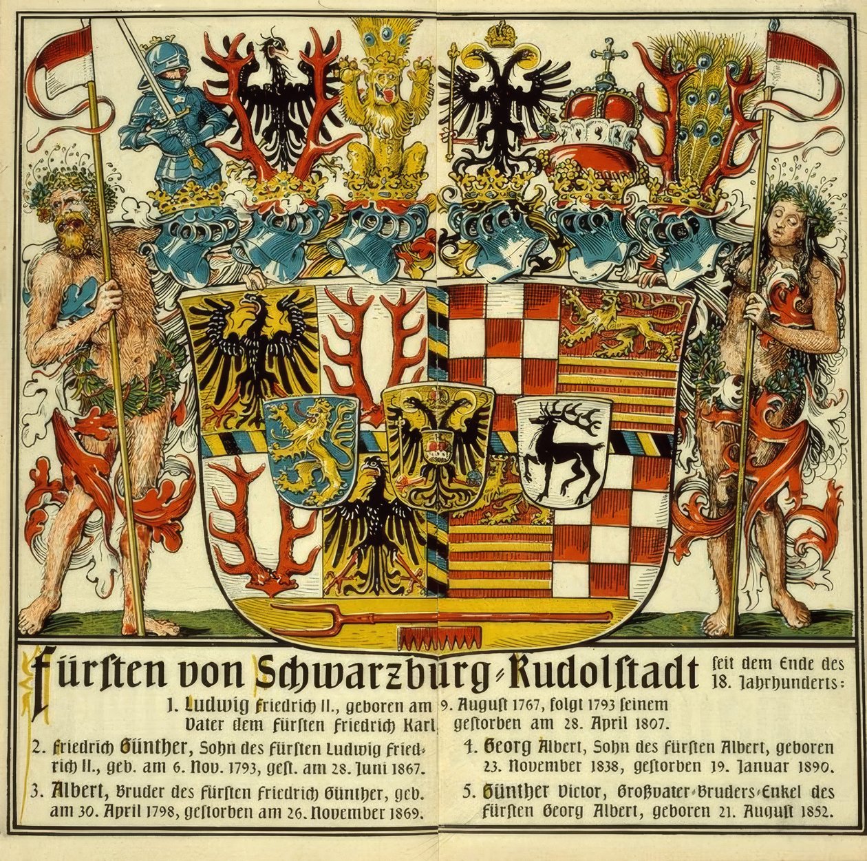 Princes de Schwarzburg-Rudolstadt - Otto Hupp