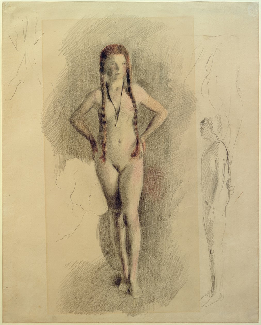 Fille avec médaillon - Otto Meyer Amden