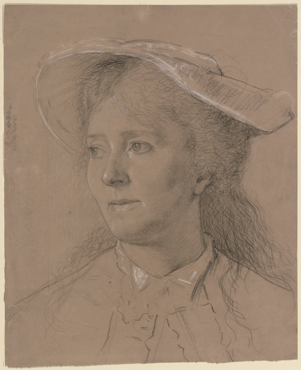 Portrait de Luise Scholderer - Otto Scholderer
