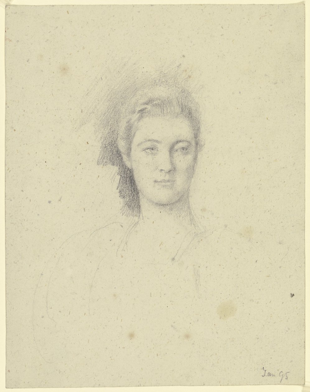 Portrait de Mlle Martin - Otto Scholderer