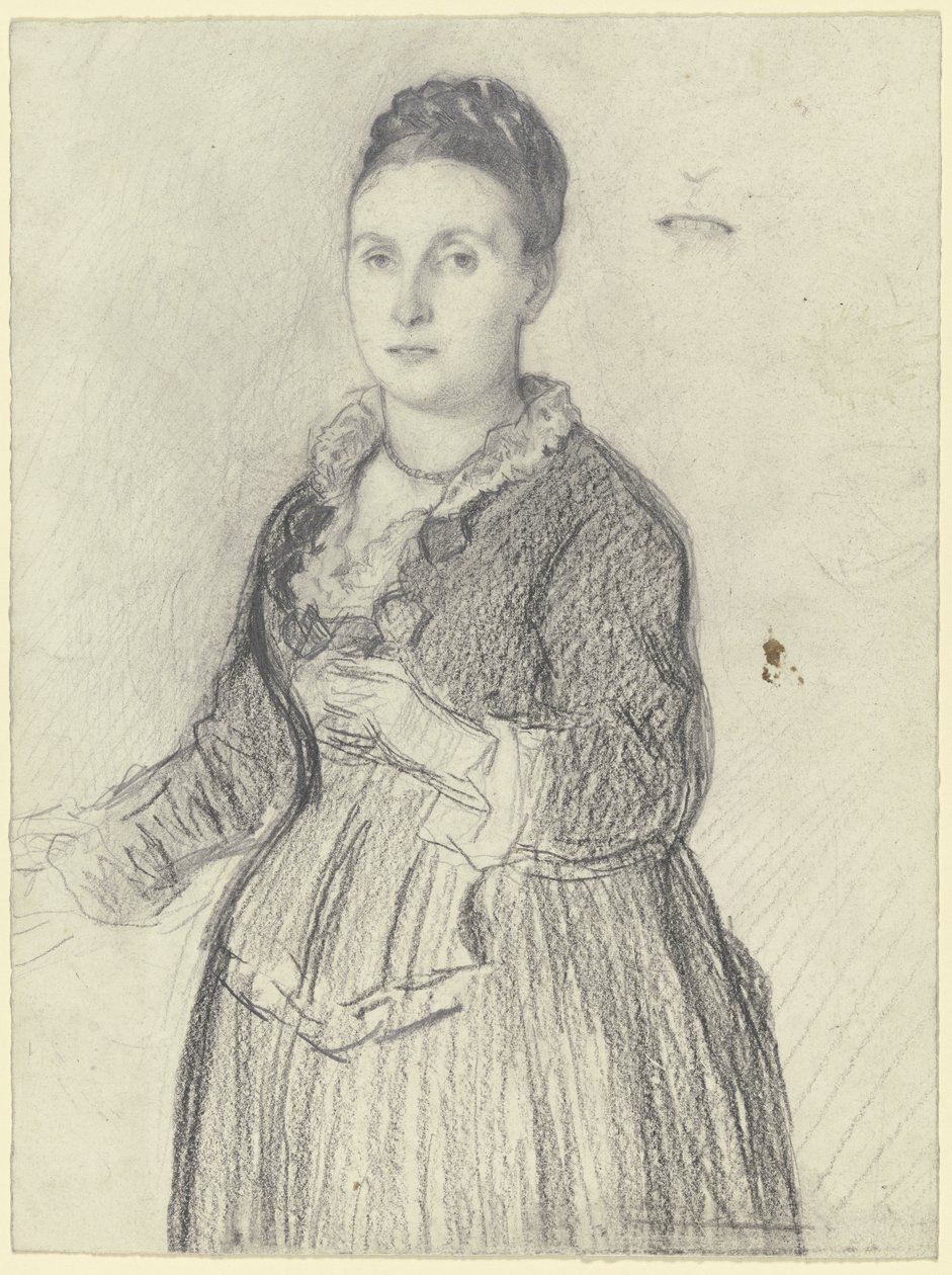 Portrait de Mme Tom Plews - Otto Scholderer