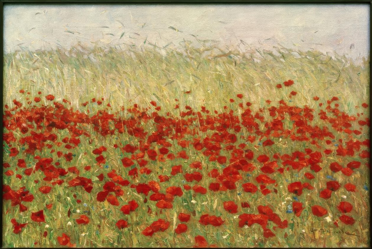 Coquelicots et blé - Otto Ubbelohde