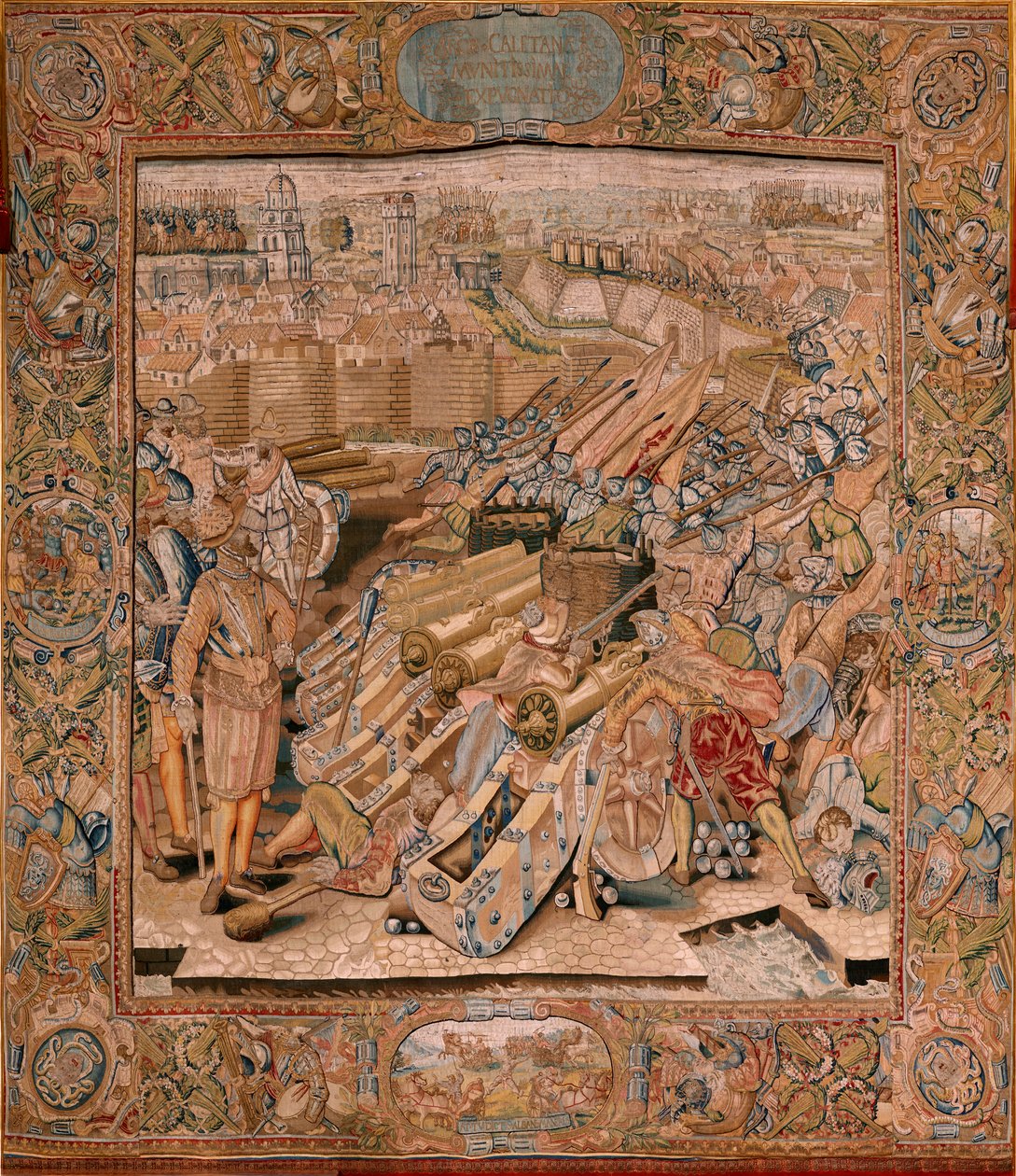 Assaut sur la ville de Calais (deuxième tapisserie de la série) - Otto van Veen