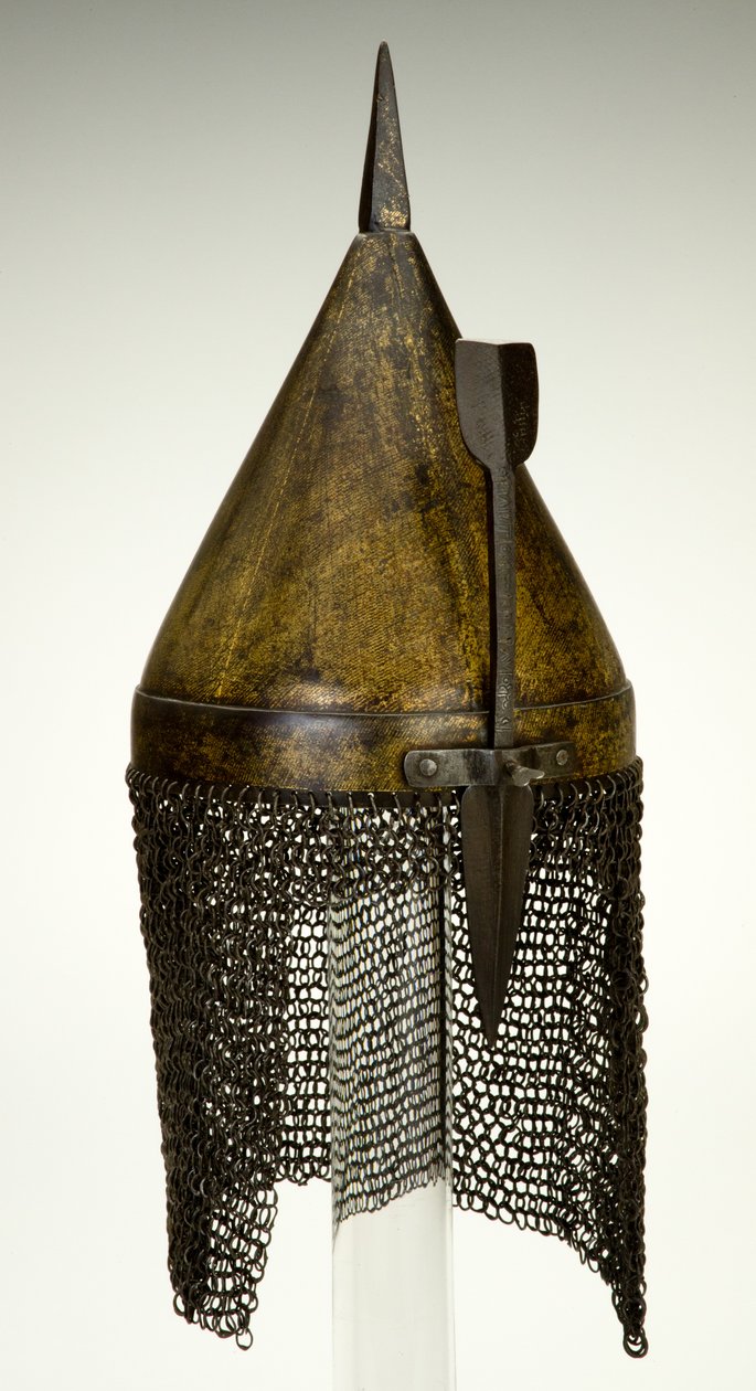 Casque, peut-être du 16ème siècle, modifié au 19ème siècle - Ottoman School