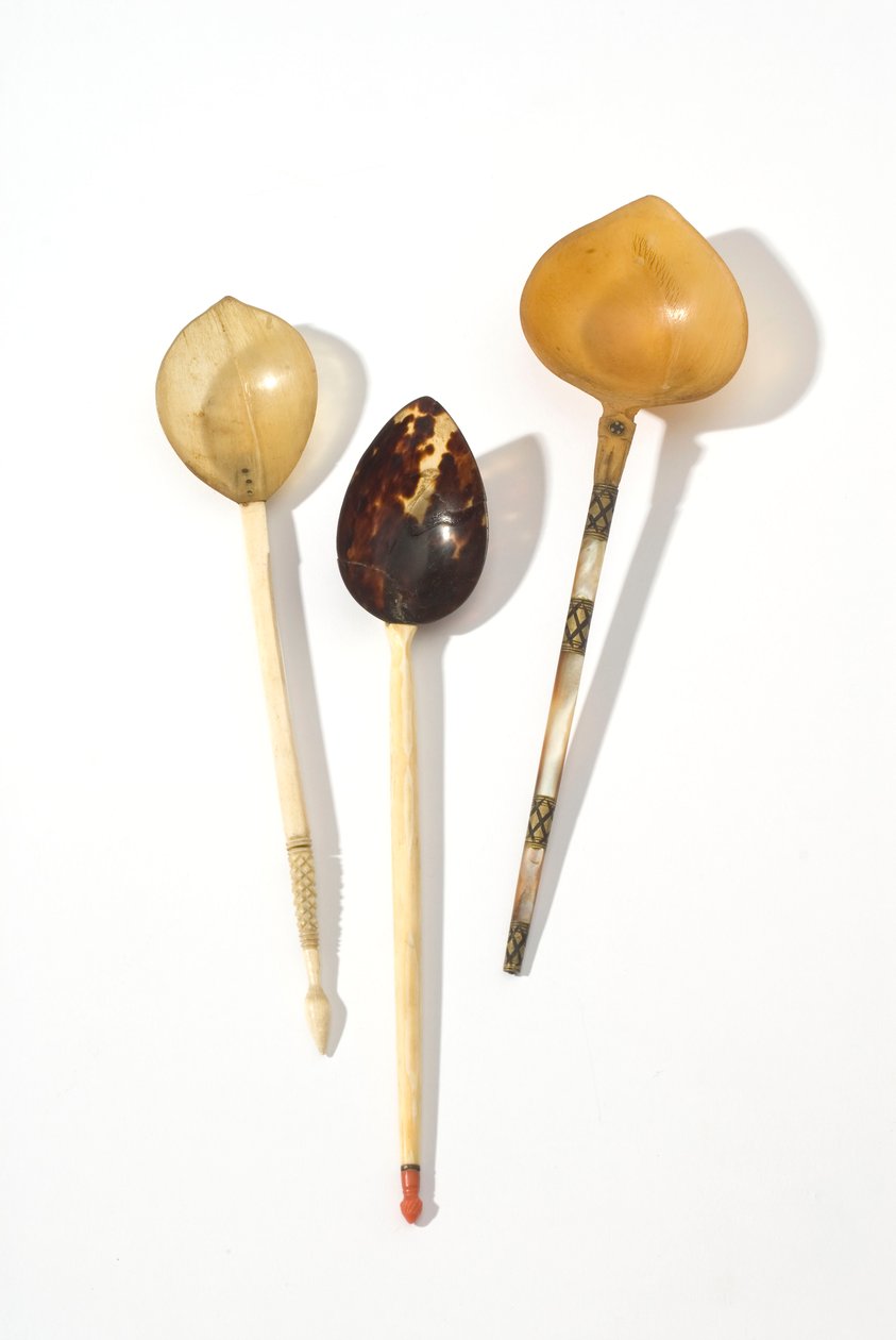 Trois cuillères ottomanes du XVIIIe siècle (Sherbat) - Ottoman School